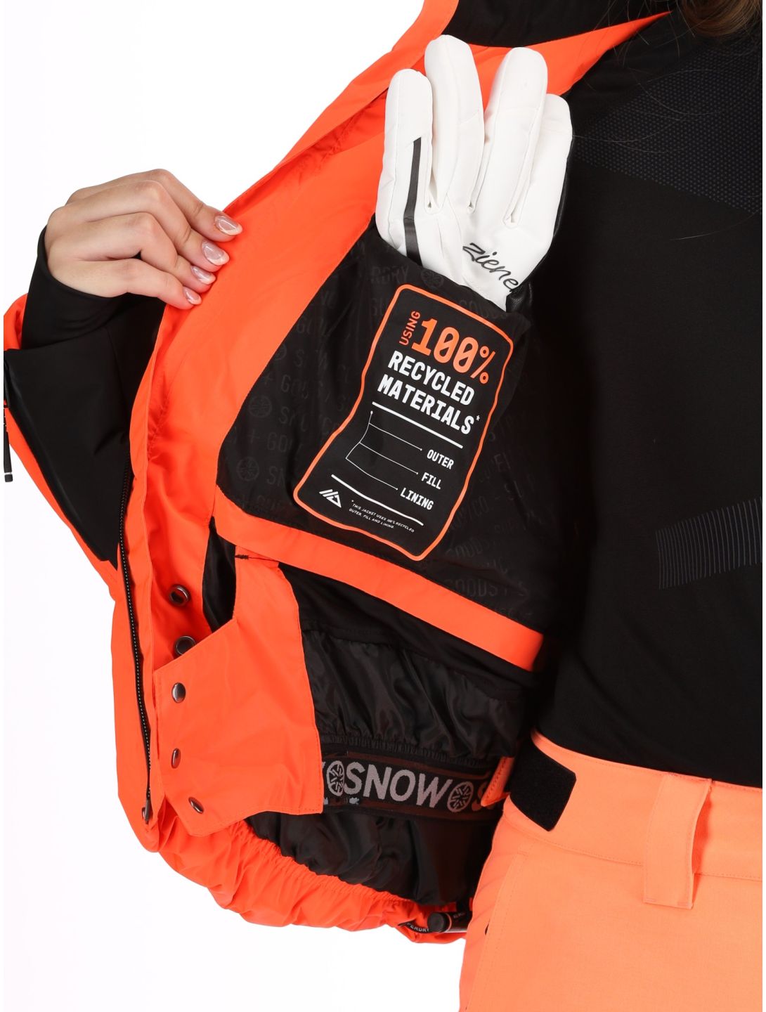 Superdry, Ski Slalom Puffer giacca sci donna Volcanic Coral rosa 