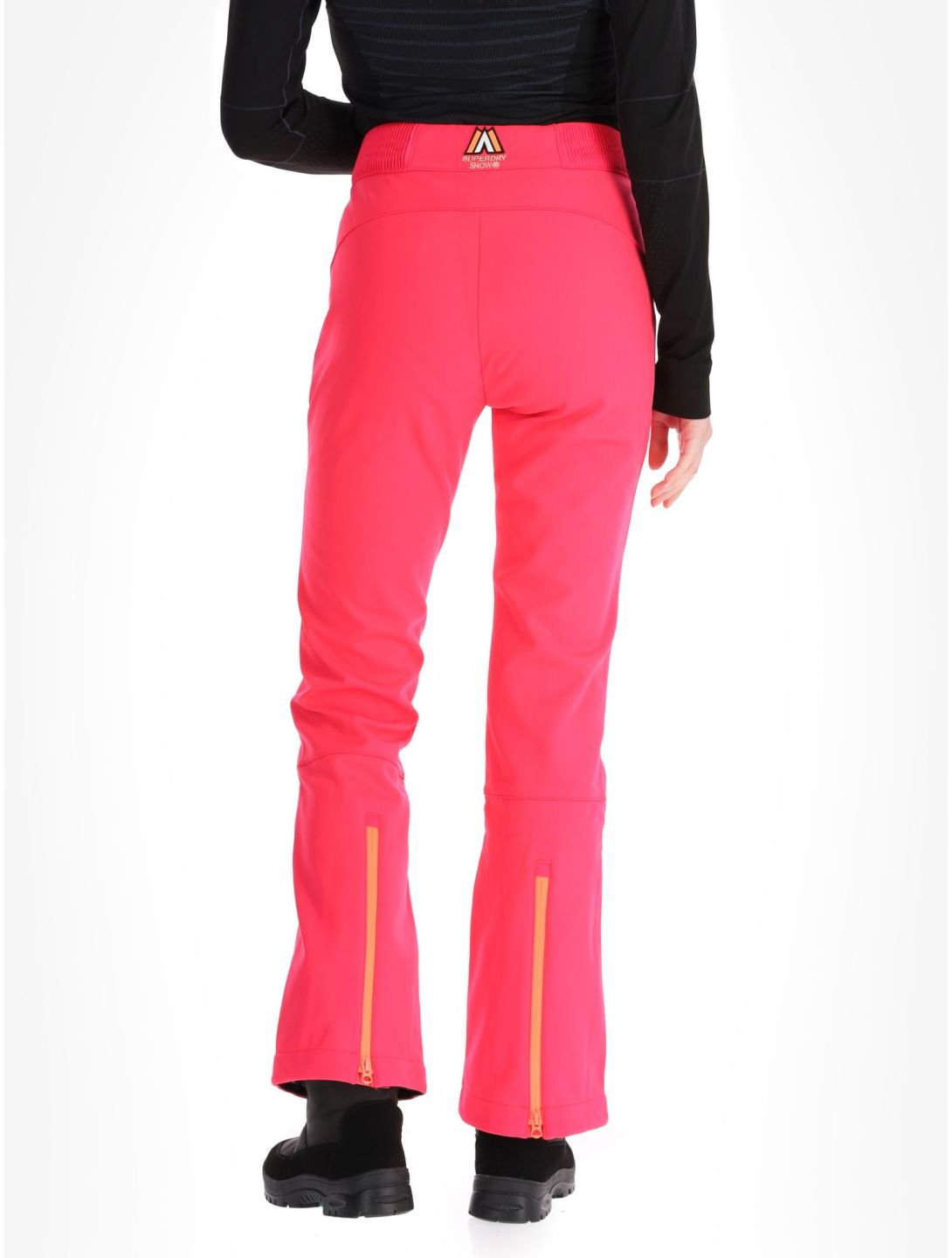 Superdry, Ski Softshell Slim pantaloni da sci softshell donna Hyper Fire Pink rosa 