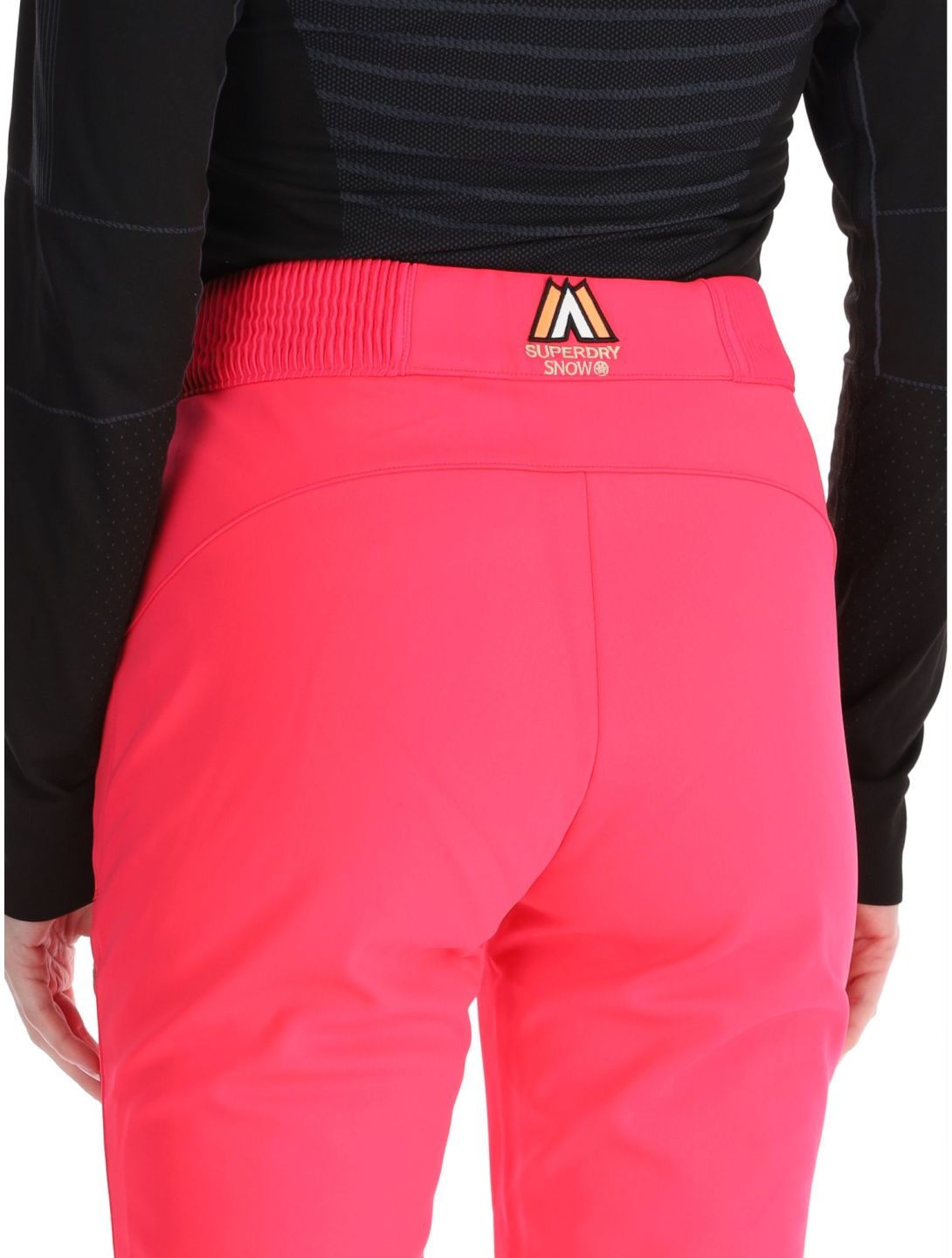 Superdry, Ski Softshell Slim pantaloni da sci softshell donna Hyper Fire Pink rosa 