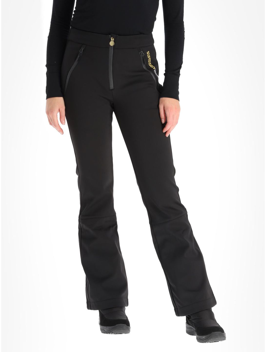 Superdry, Ski Softshell Slim pantaloni da sci softshell donna Black nero 