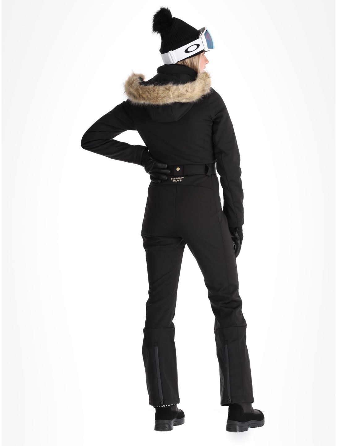 Superdry, Ski Suit completo sci donna Black nero 