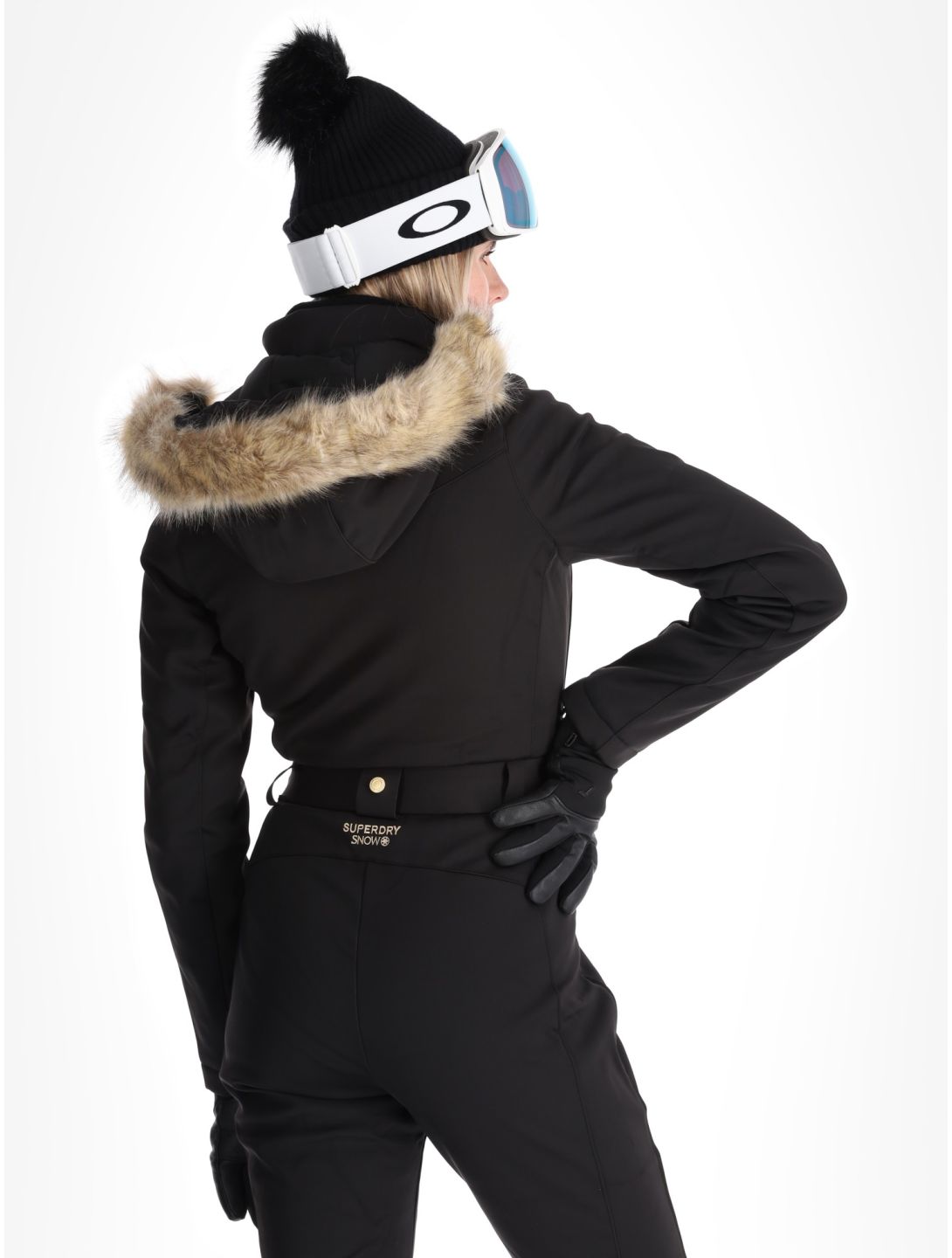 Superdry, Ski Suit completo sci donna Black nero 