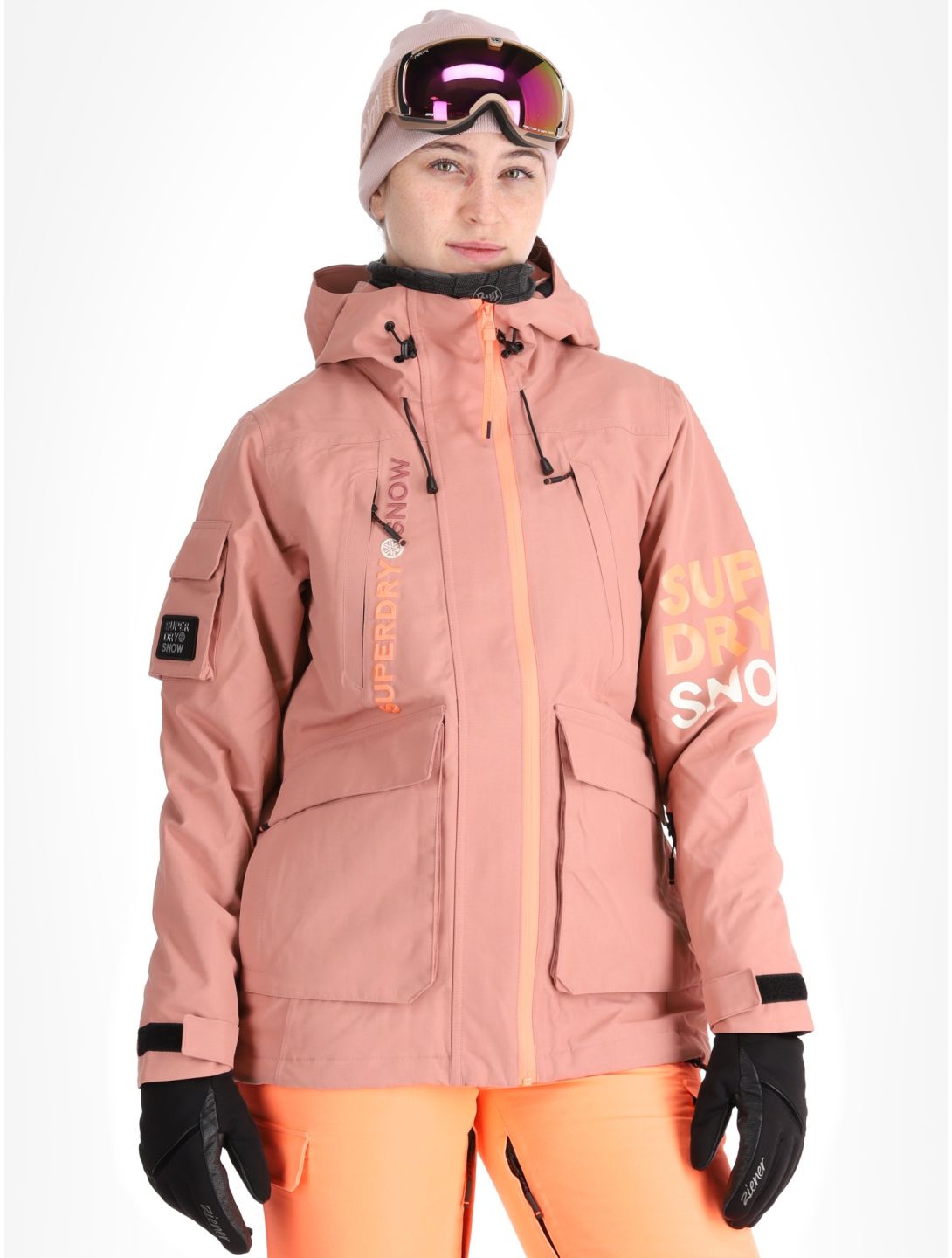 Superdry, Ski Ultimate Rescue giacca sci donna Ash Rose rosa 