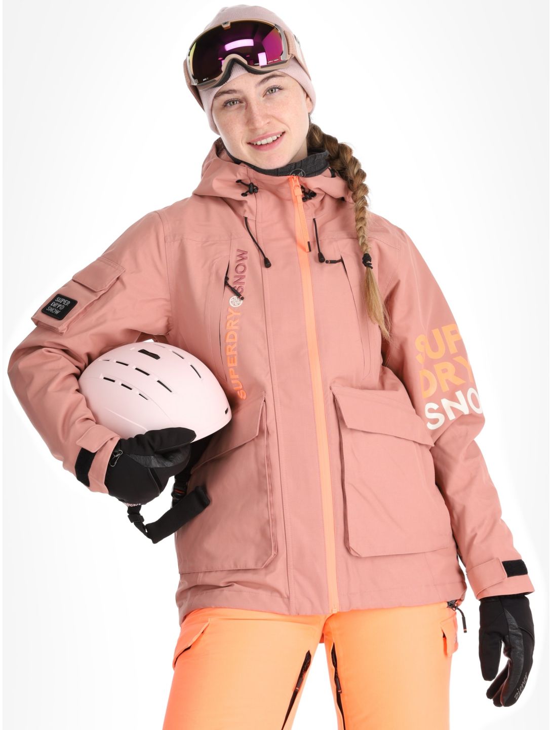 Superdry, Ski Ultimate Rescue giacca sci donna Ash Rose rosa 