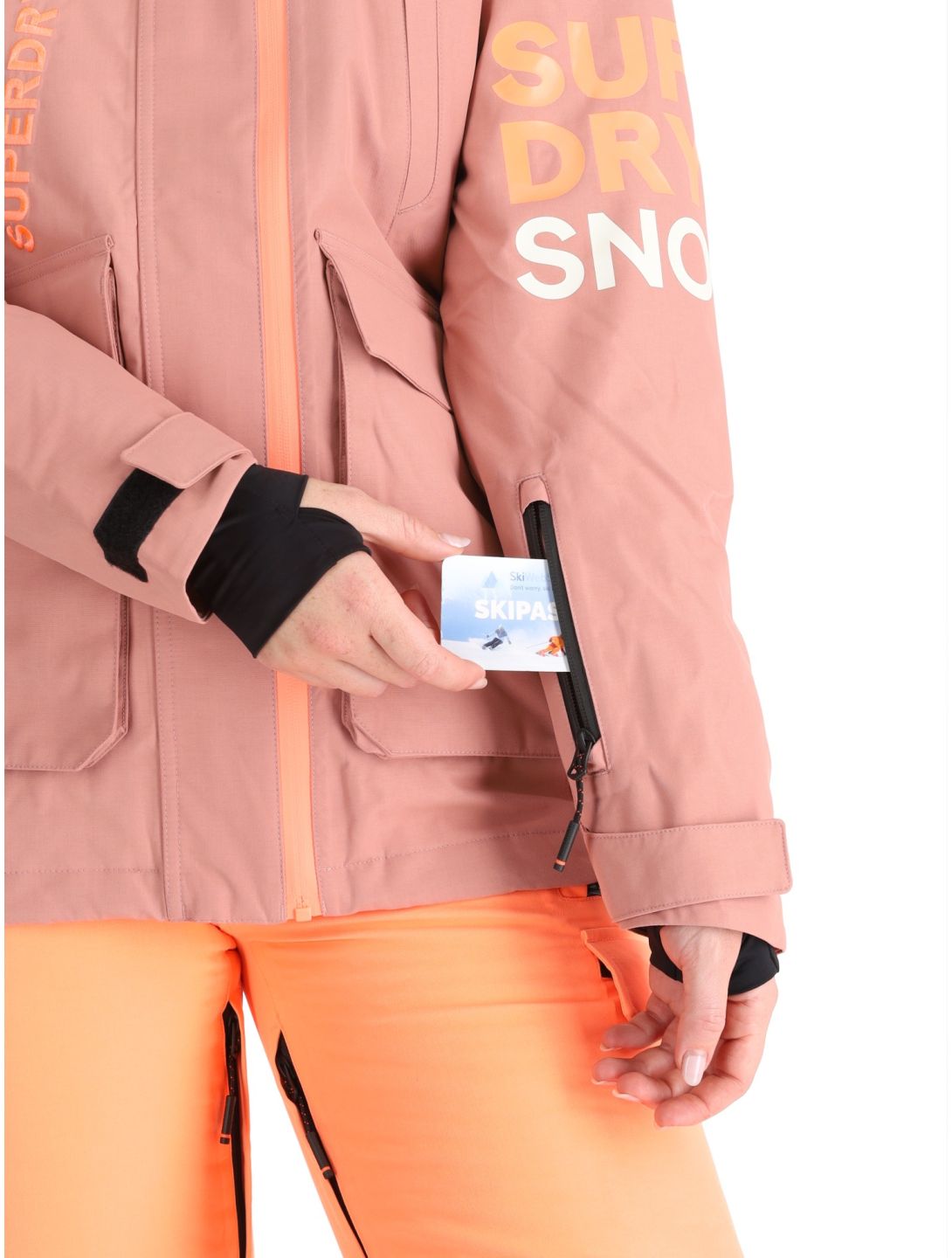 Superdry, Ski Ultimate Rescue giacca sci donna Ash Rose rosa 