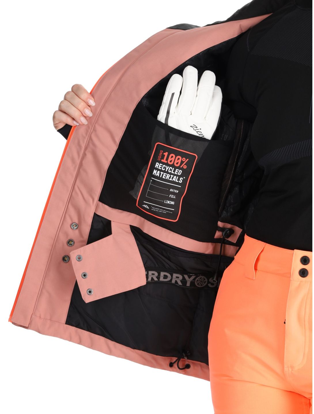 Superdry, Ski Ultimate Rescue giacca sci donna Ash Rose rosa 