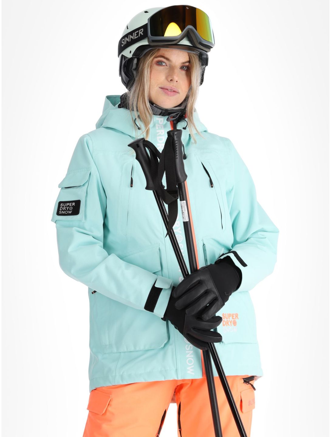 Superdry, Ski Ultimate Rescue giacca sci donna Cali Blue blu 