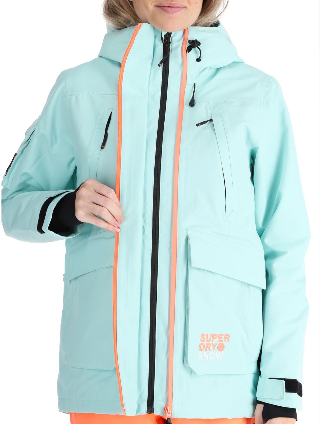 Superdry, Ski Ultimate Rescue giacca sci donna Cali Blue blu 