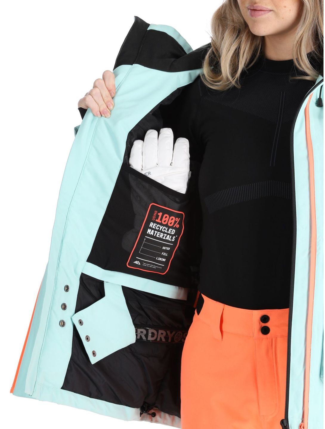 Superdry, Ski Ultimate Rescue giacca sci donna Cali Blue blu 