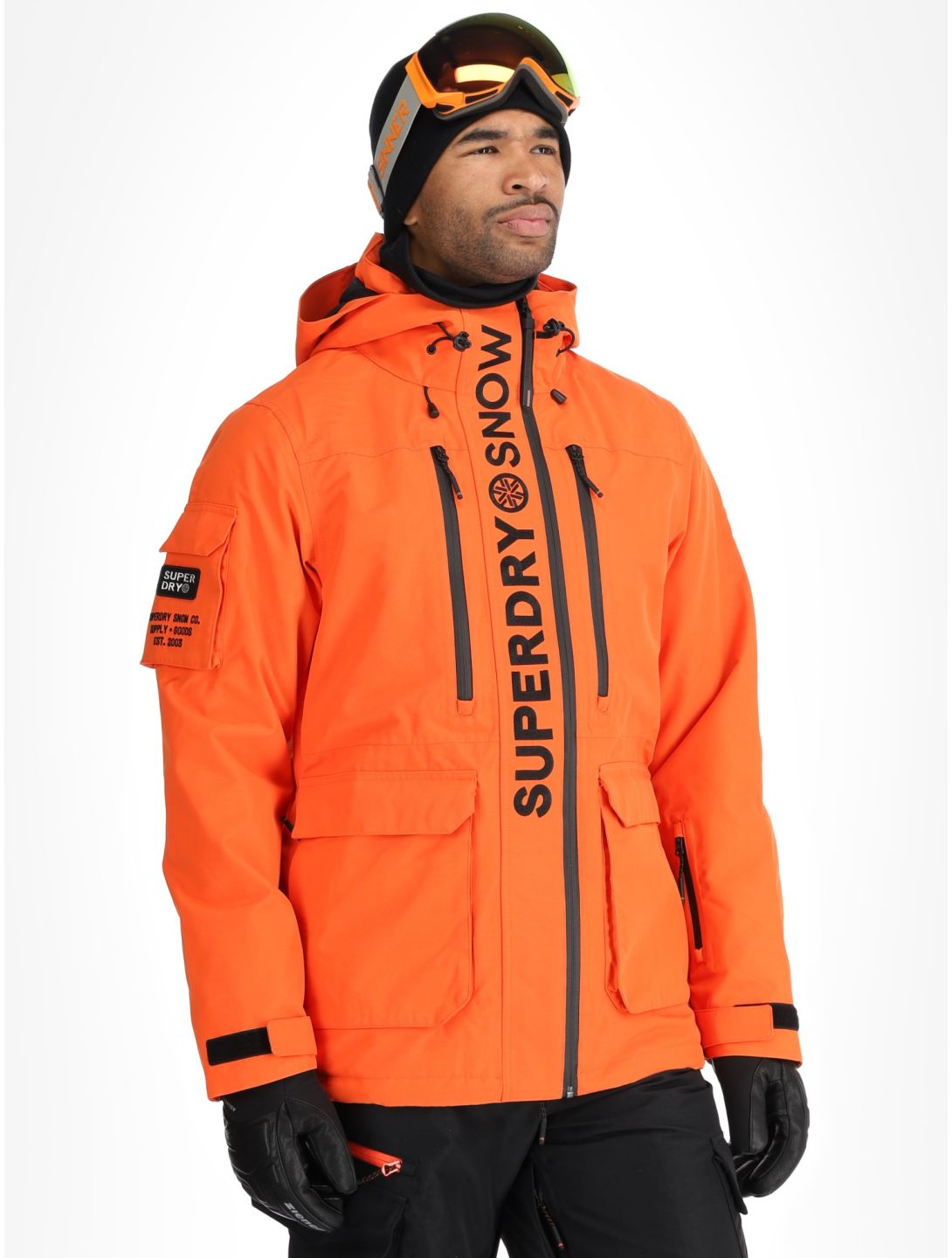 Superdry, Ski Ultimate Rescue giacca sci uomo Flame Orange arancio 