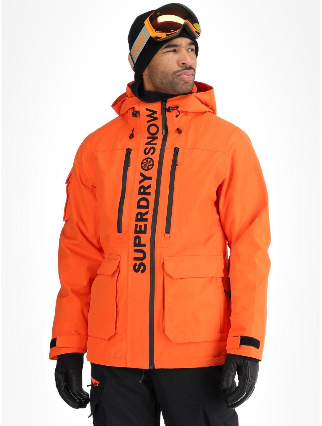 Superdry, Ski Ultimate Rescue giacca sci uomo Flame Orange arancio 