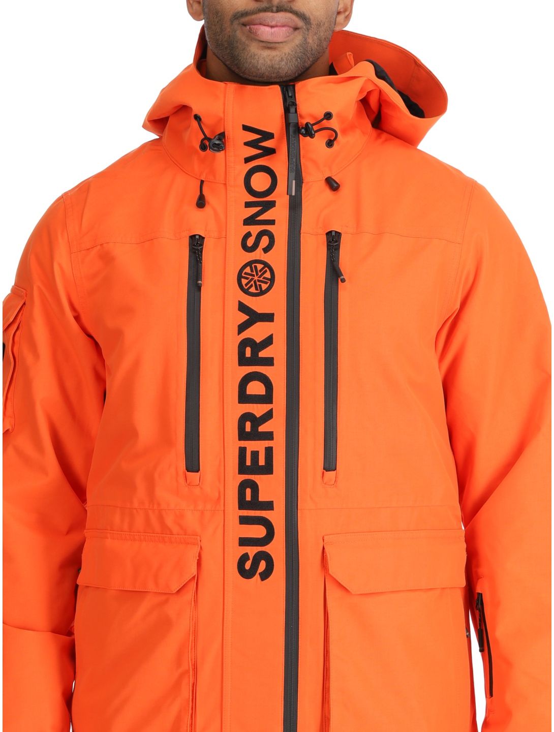 Superdry, Ski Ultimate Rescue giacca sci uomo Flame Orange arancio 