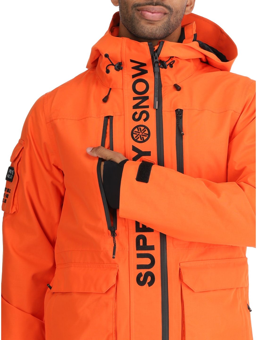 Superdry, Ski Ultimate Rescue giacca sci uomo Flame Orange arancio 