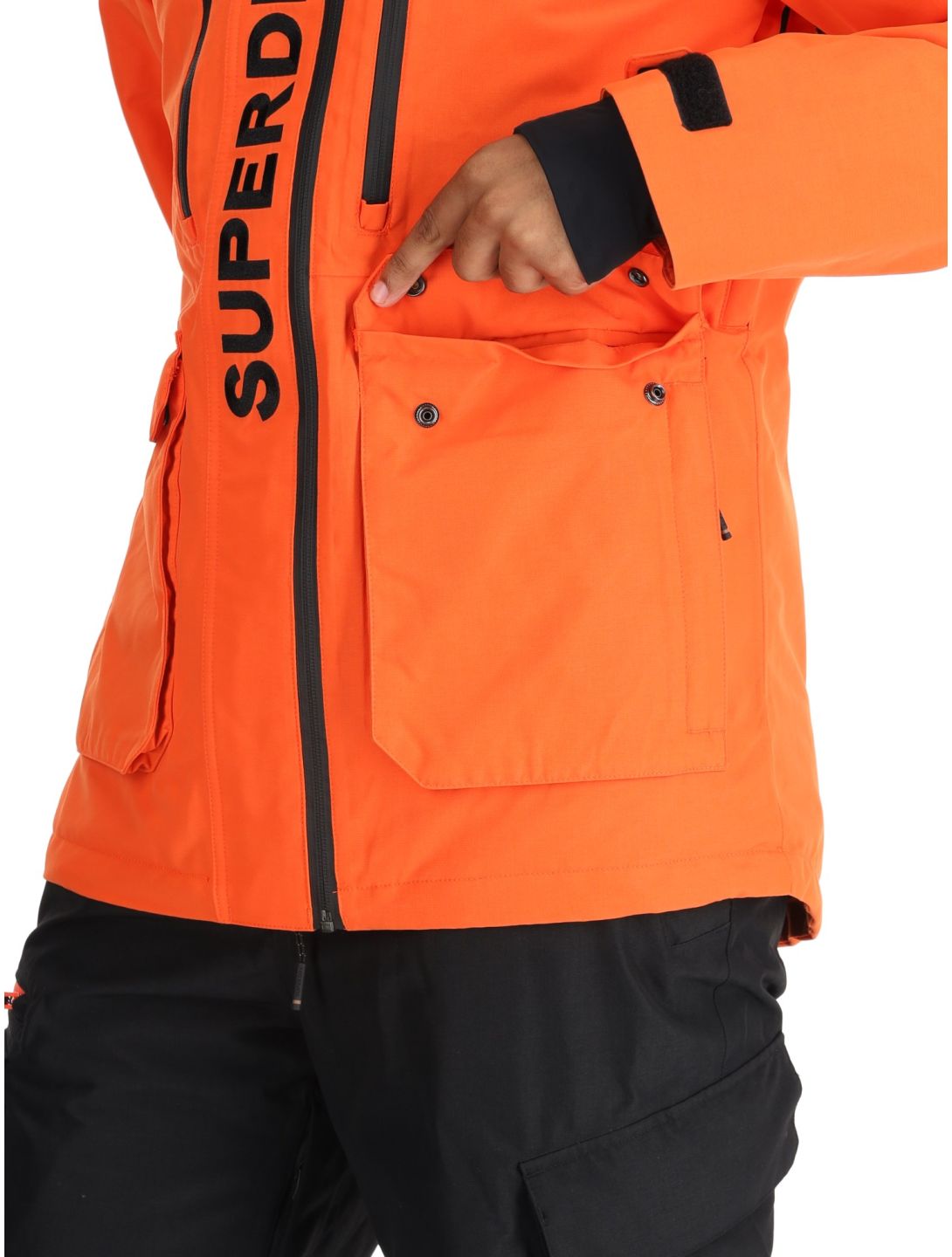 Superdry, Ski Ultimate Rescue giacca sci uomo Flame Orange arancio 