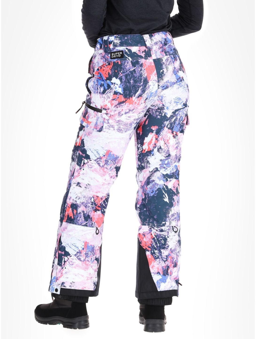 Superdry, Ski Ultimate Rescue pantaloni da sci donna Mountain Mesh Purple multicolorato, viola 