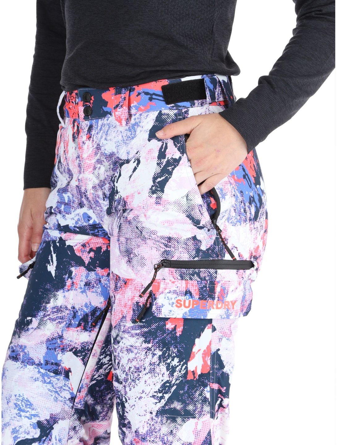 Superdry, Ski Ultimate Rescue pantaloni da sci donna Mountain Mesh Purple multicolorato, viola 