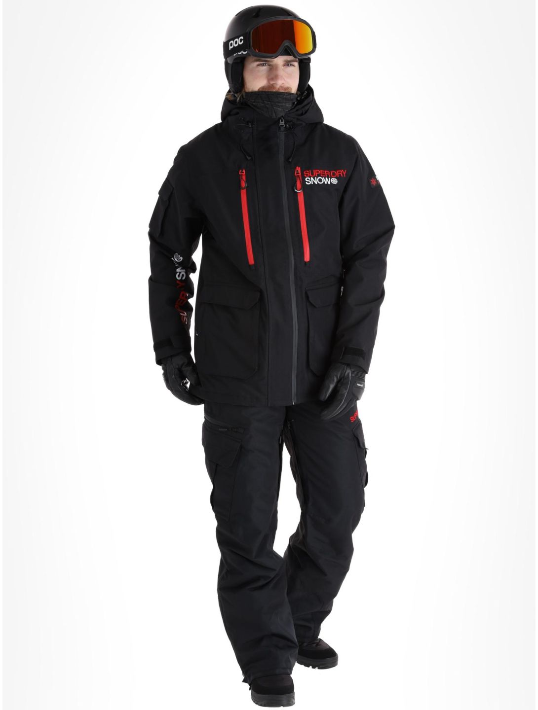 Superdry, Ski Ultimate Rescue giacca sci uomo Black nero 