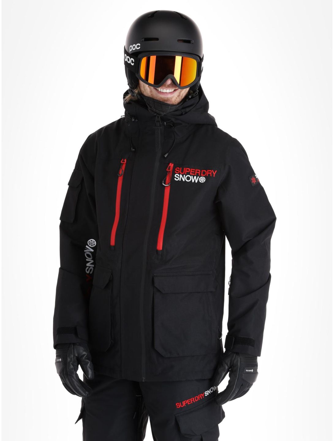 Superdry, Ski Ultimate Rescue giacca sci uomo Black nero 