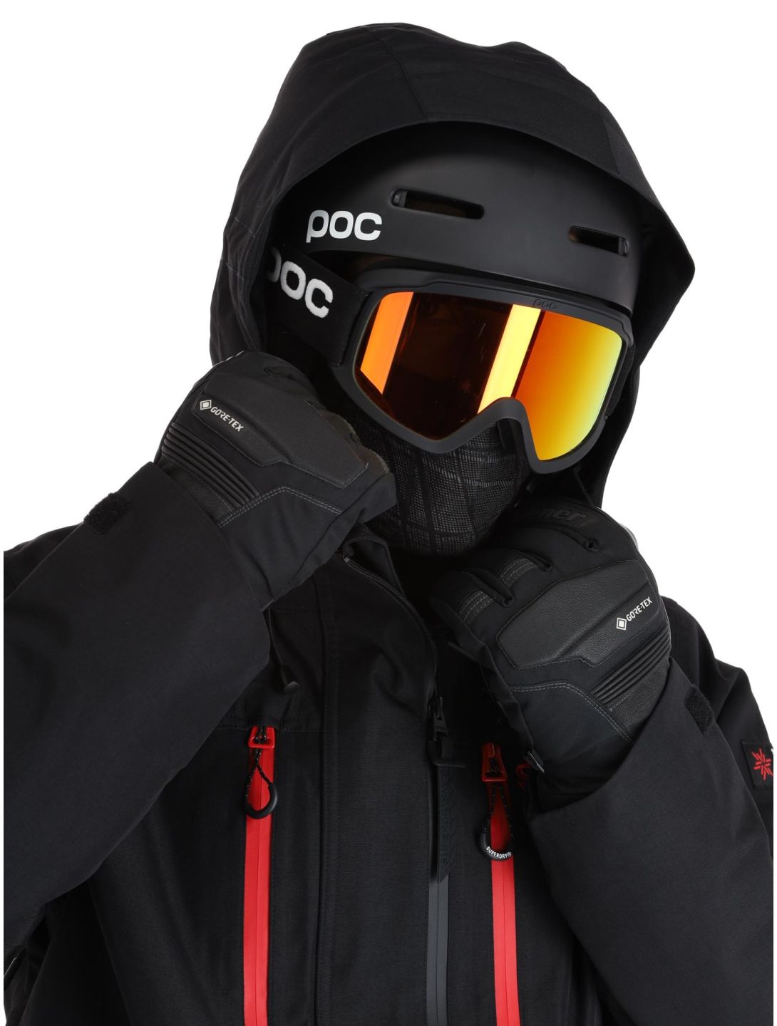 Superdry, Ski Ultimate Rescue giacca sci uomo Black nero 