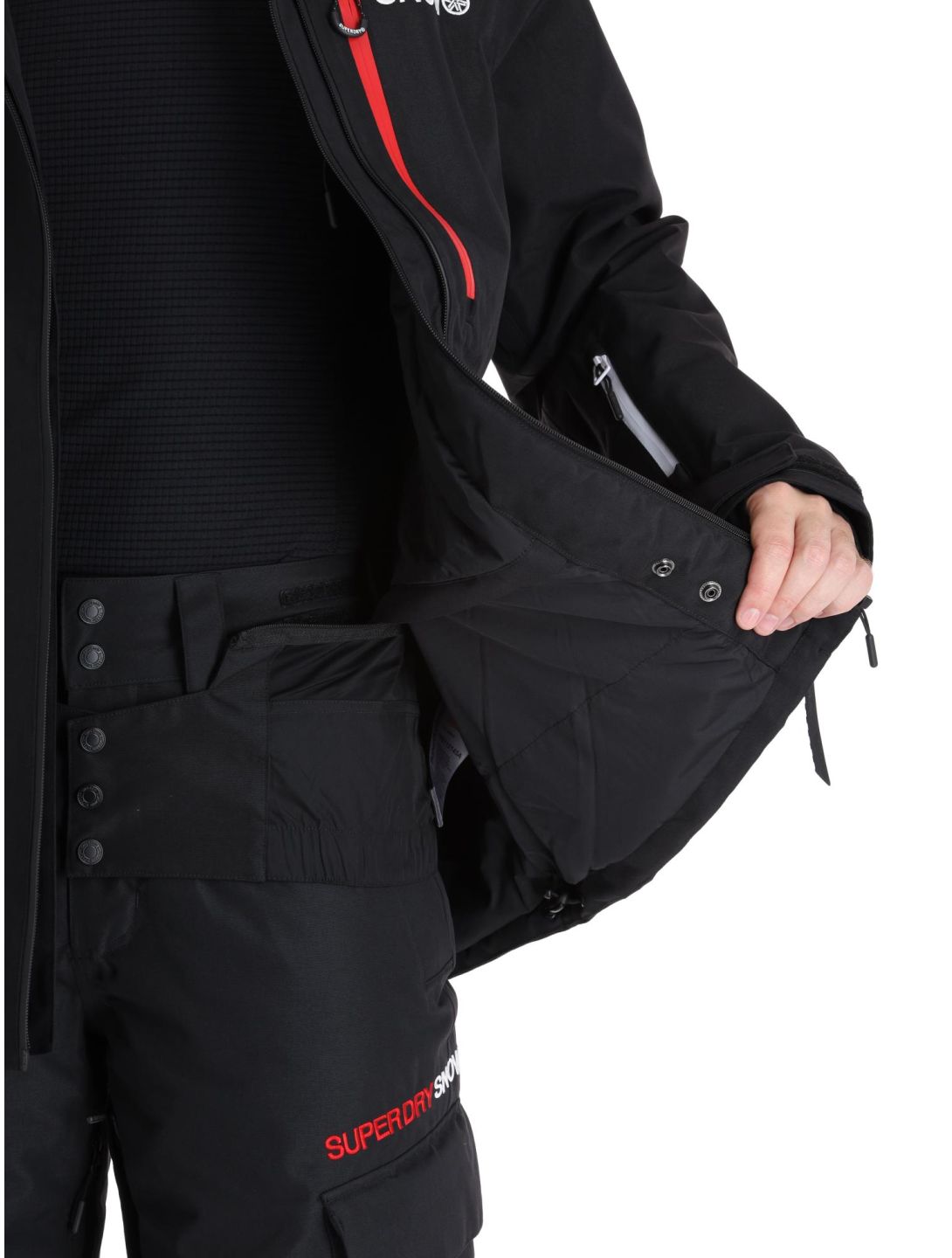 Superdry, Ski Ultimate Rescue giacca sci uomo Black nero 