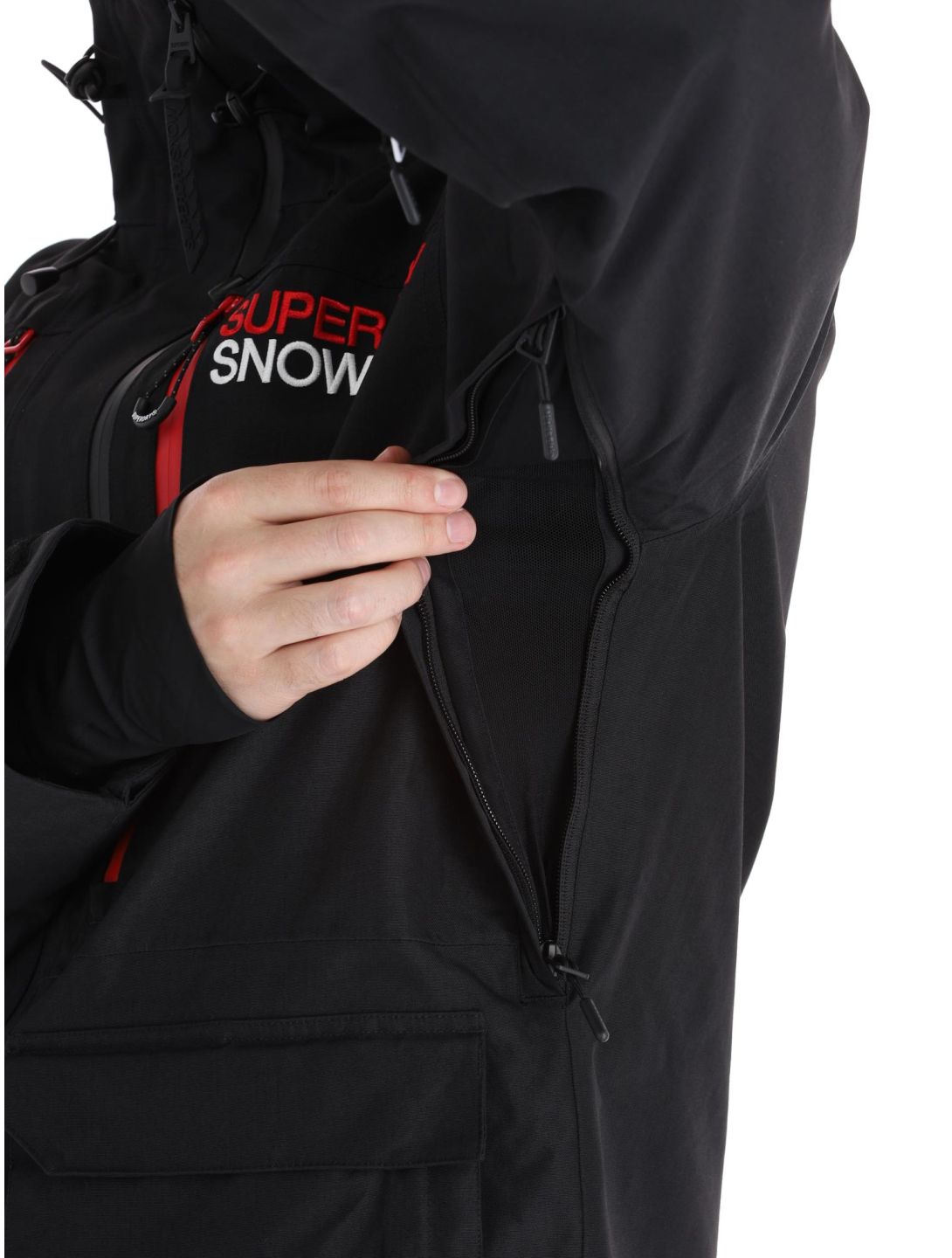 Superdry, Ski Ultimate Rescue giacca sci uomo Black nero 