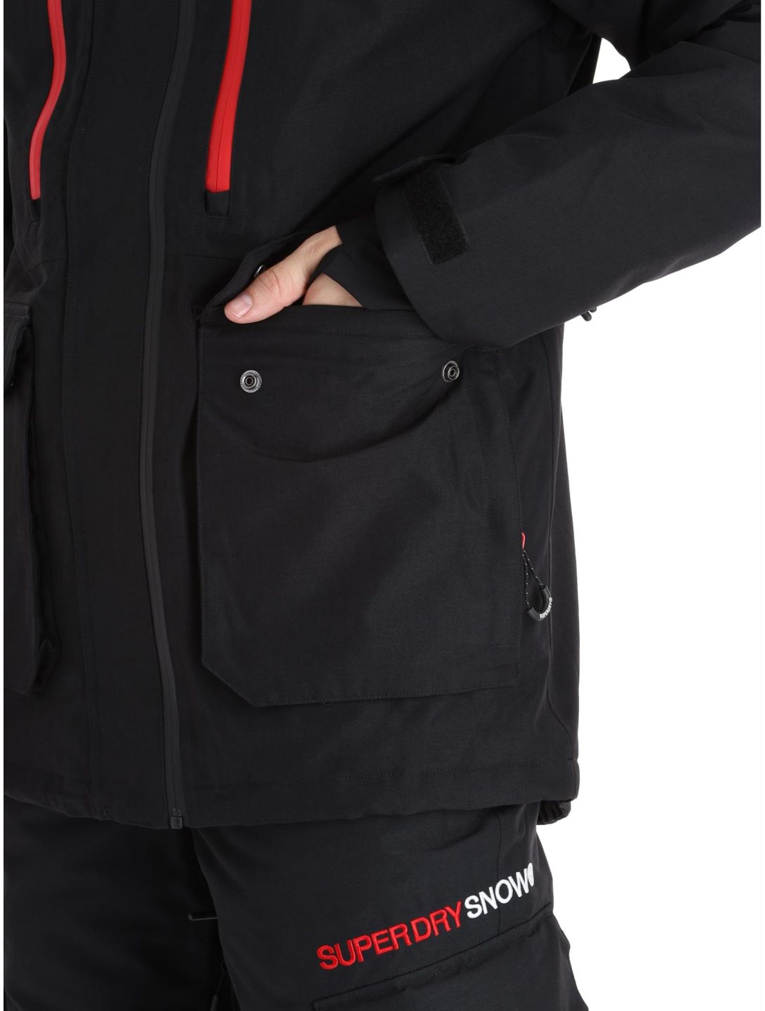 Superdry, Ski Ultimate Rescue giacca sci uomo Black nero 