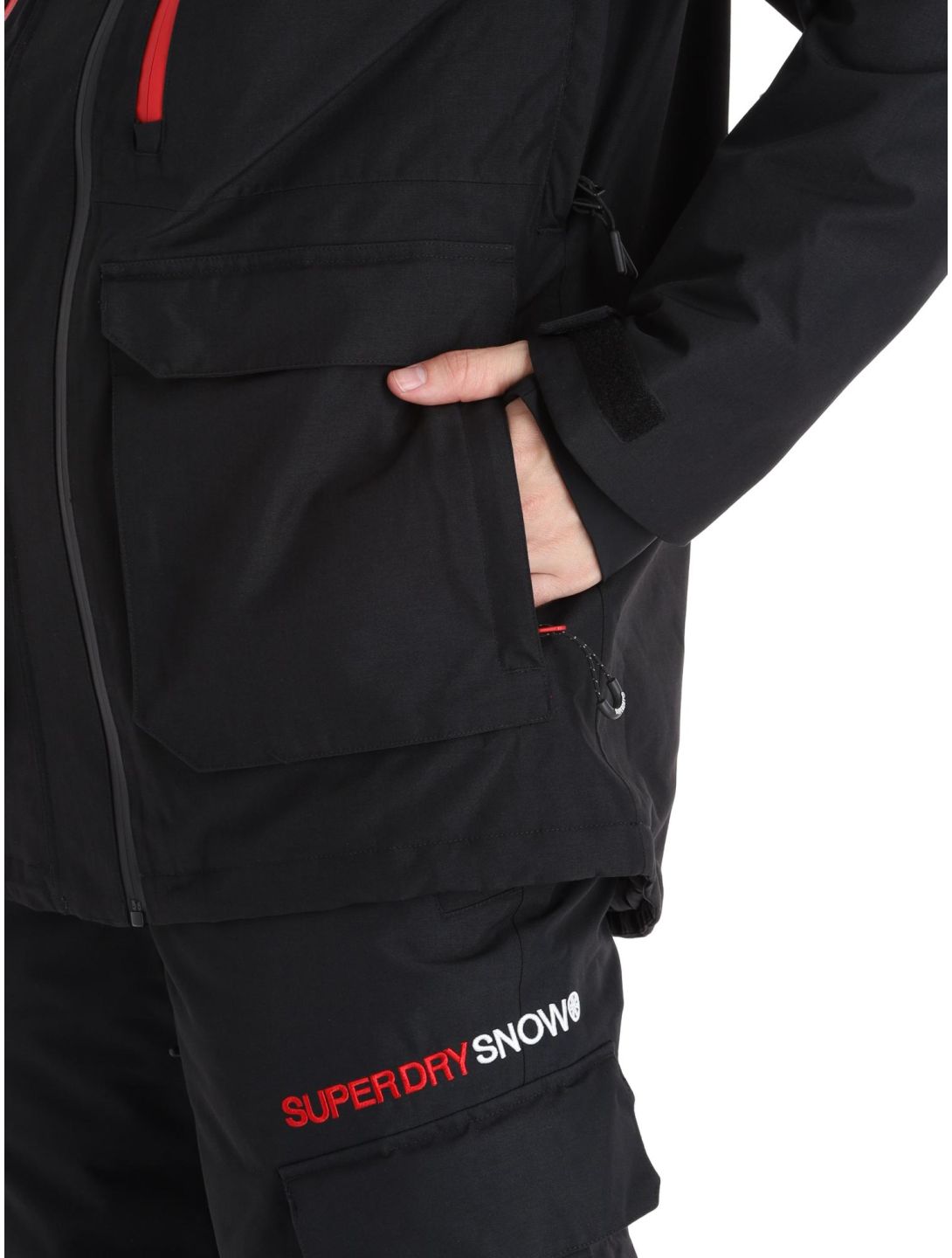 Superdry, Ski Ultimate Rescue giacca sci uomo Black nero 