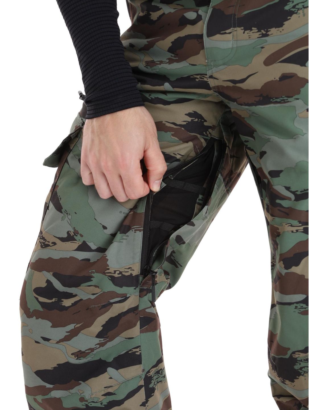 Superdry, Ski Ultimate Rescue pantaloni da sci uomo Woodland Green Camo verde 