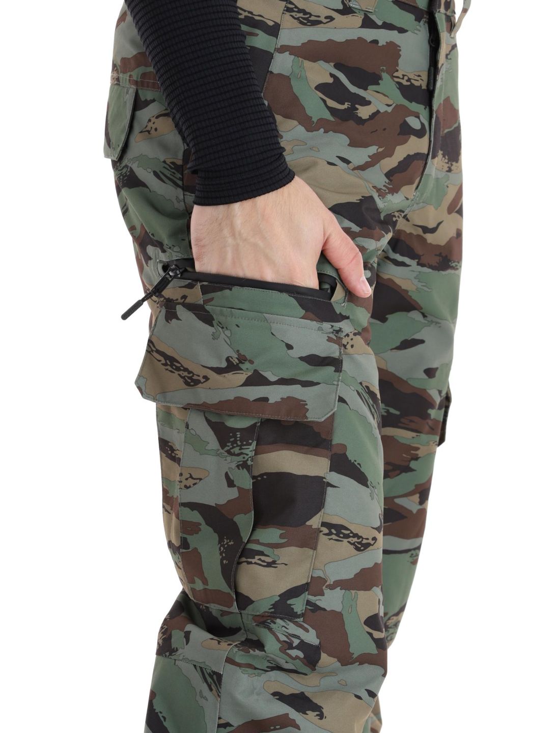 Superdry, Ski Ultimate Rescue pantaloni da sci uomo Woodland Green Camo verde 