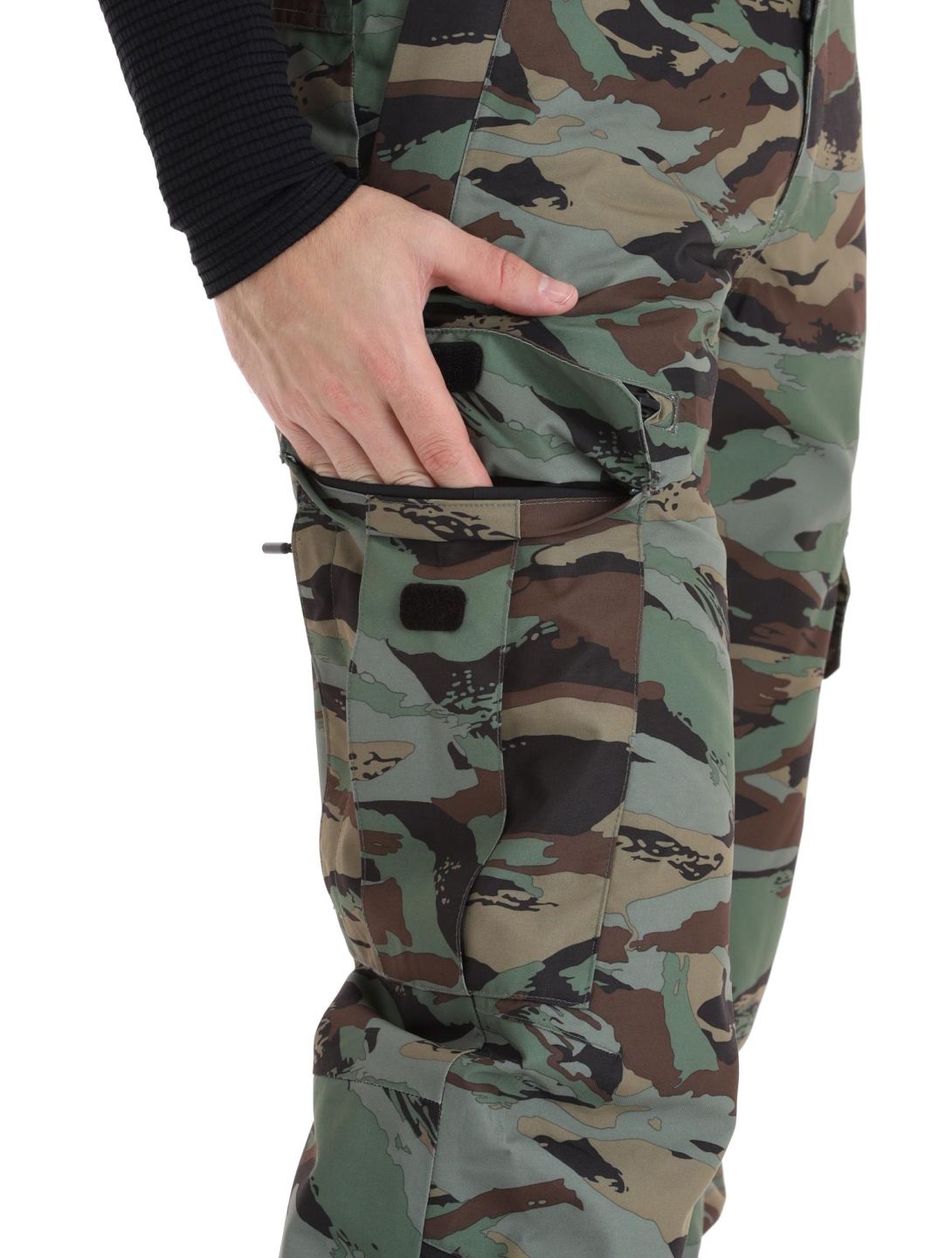 Superdry, Ski Ultimate Rescue pantaloni da sci uomo Woodland Green Camo verde 