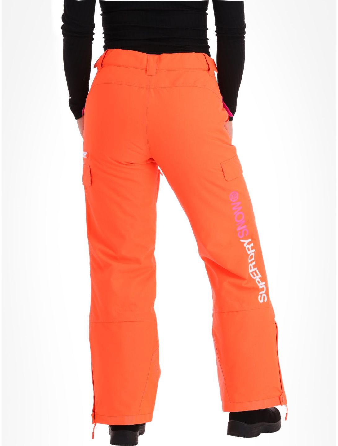 Superdry, Ski Ultimate Rescue pantaloni da sci donna Hyper Fire Coral arancio 