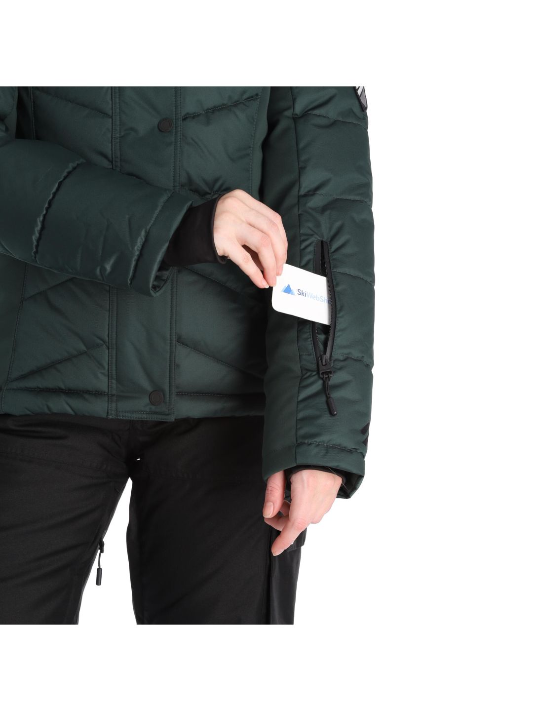 Superdry, Snow Luxe Puffer giacca sci donna eagle verde 