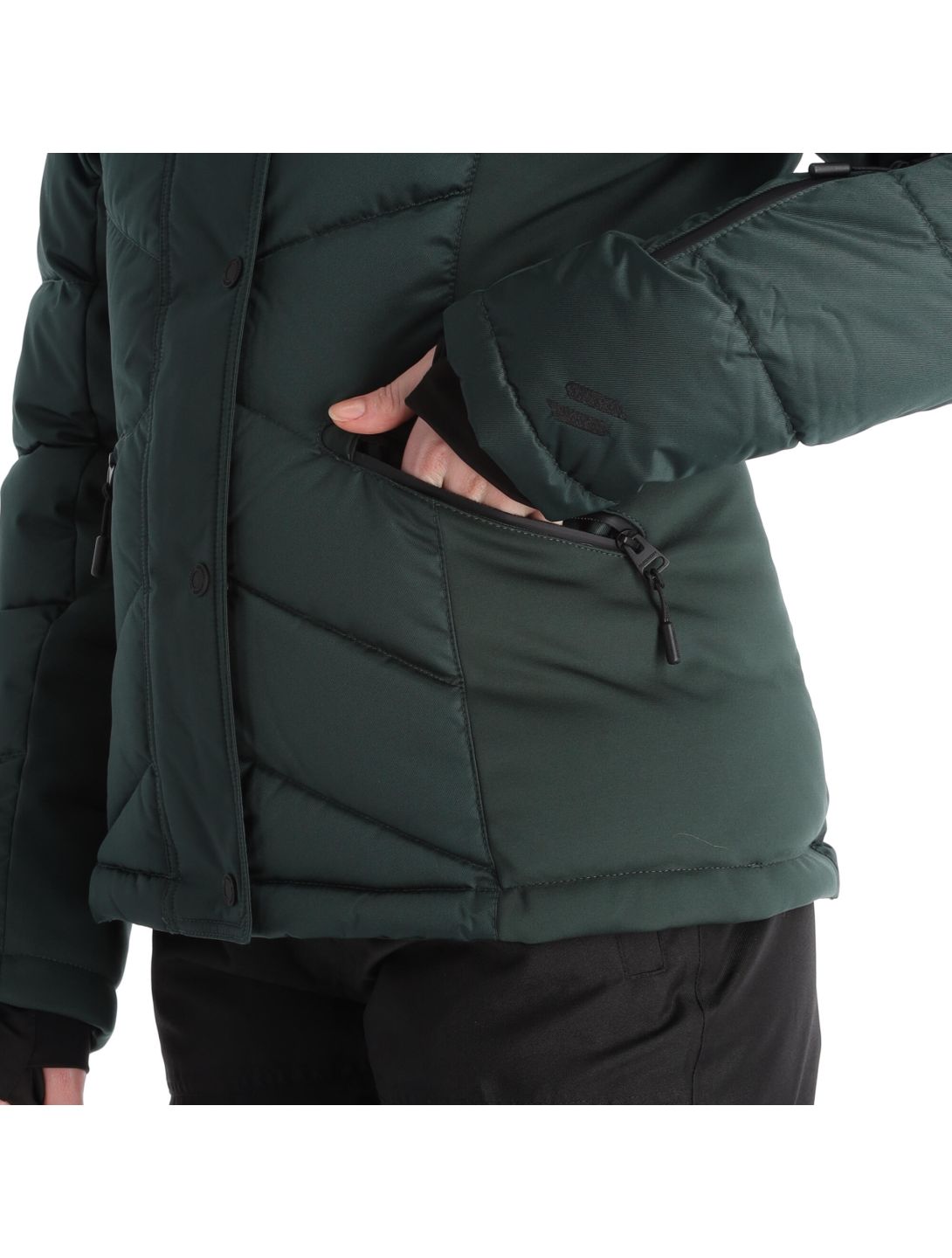 Superdry, Snow Luxe Puffer giacca sci donna eagle verde 