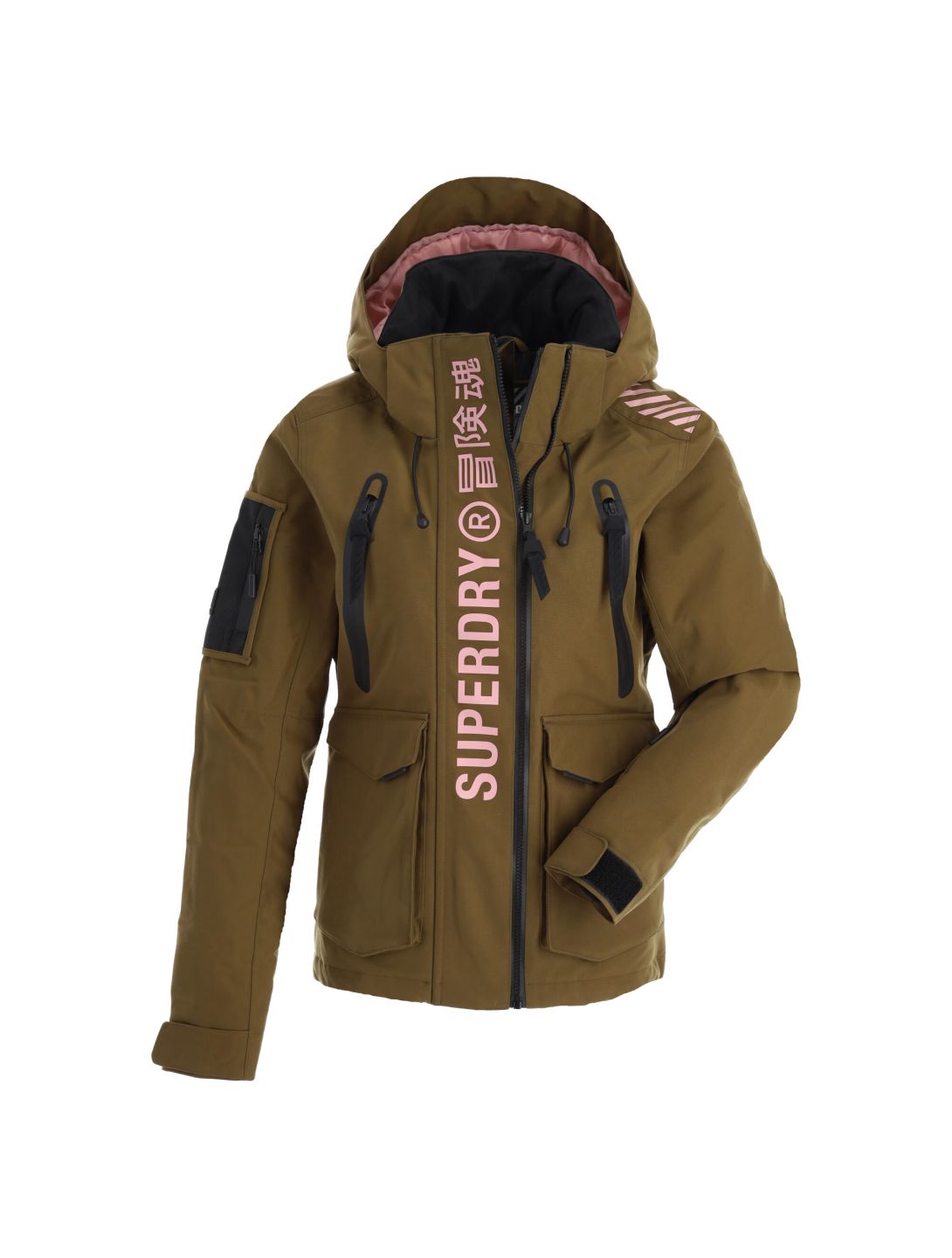 Superdry, Ultimate Rescue Jacket giacca sci donna dusty olive verde