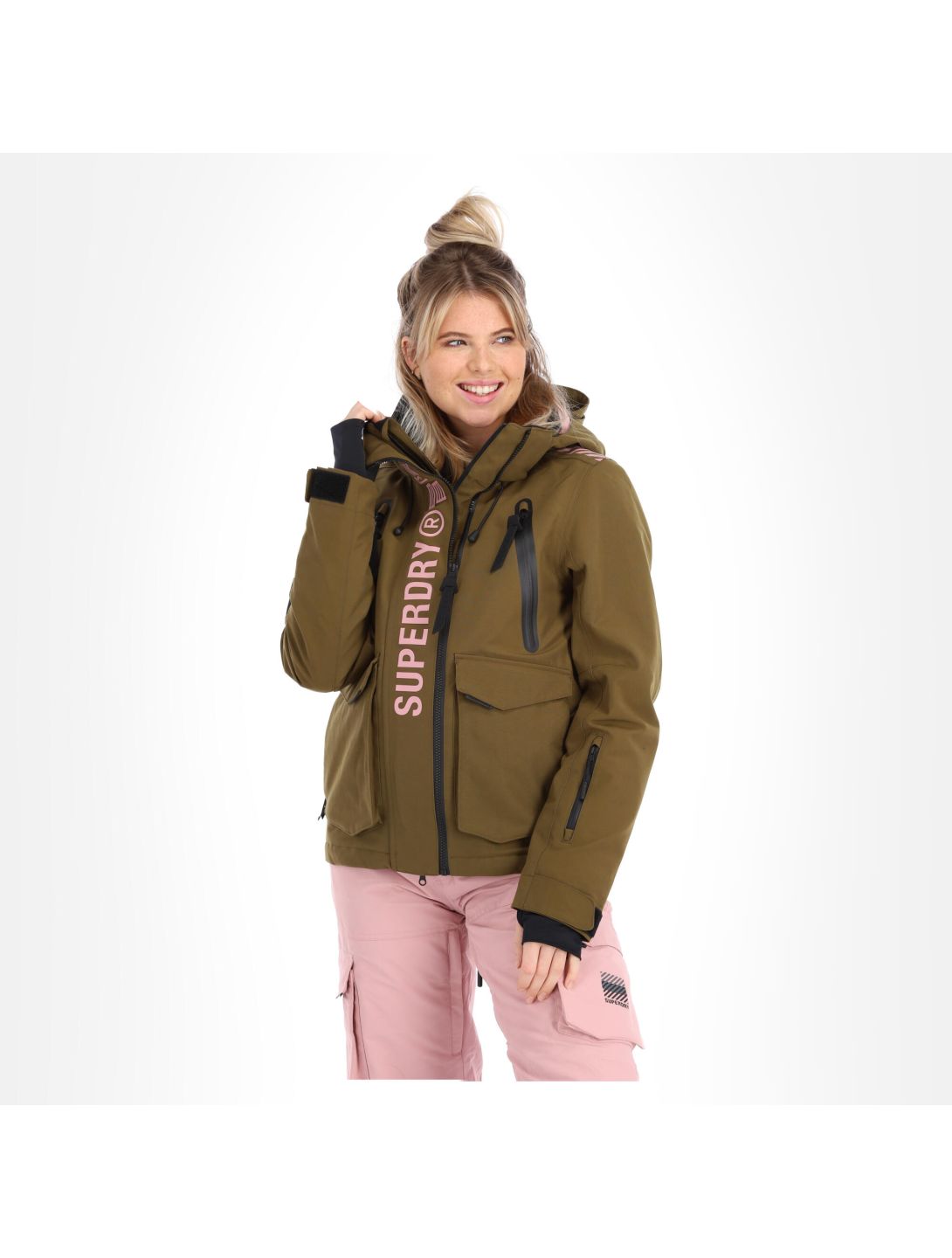 Superdry, Ultimate Rescue Jacket giacca sci donna dusty olive verde