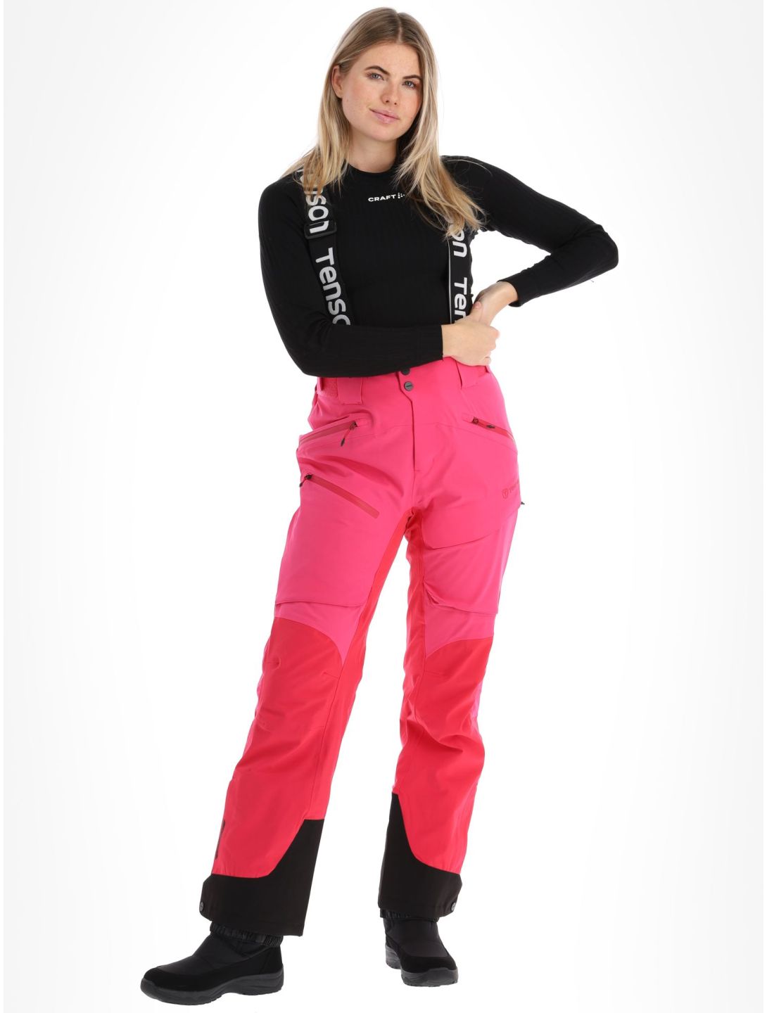 Tenson, Aerismo pantaloni da sci donna Cerise rosa 