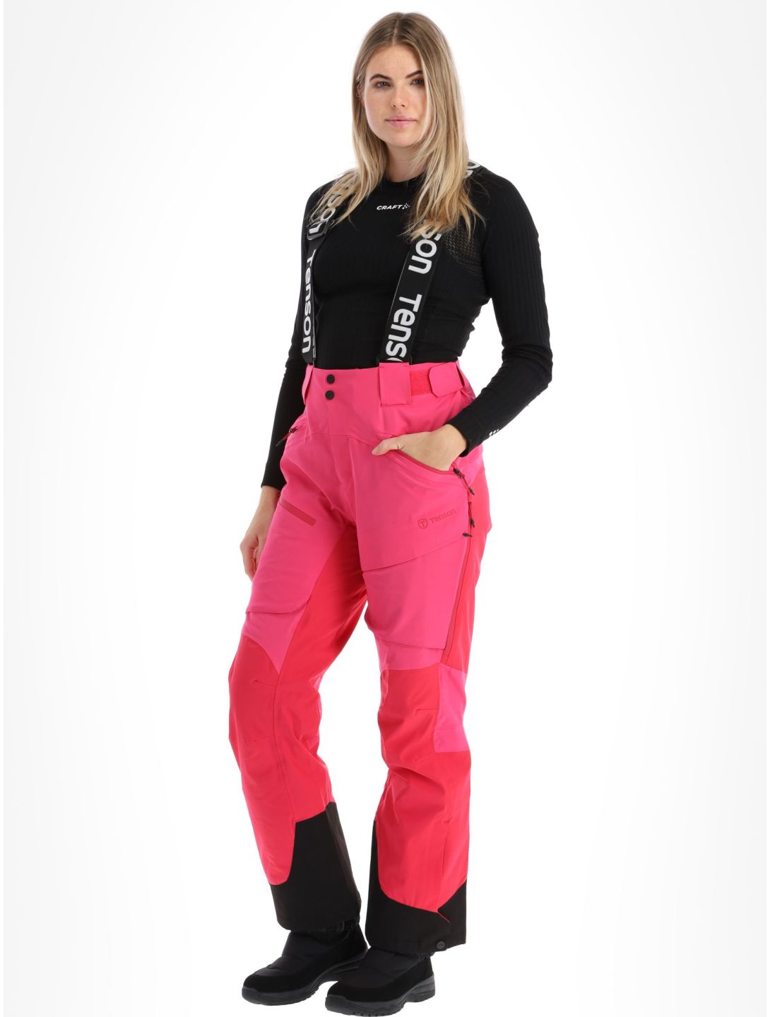 Tenson, Aerismo pantaloni da sci donna Cerise rosa 