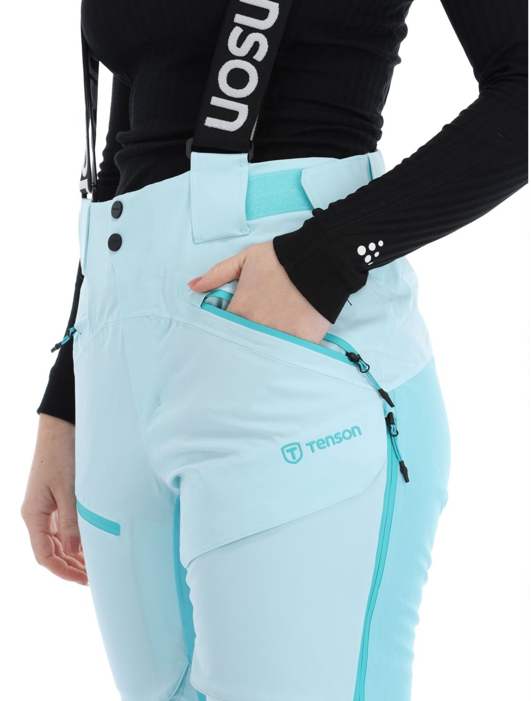 Tenson, Aerismo pantaloni da sci donna Light Turqoise Turquoise 