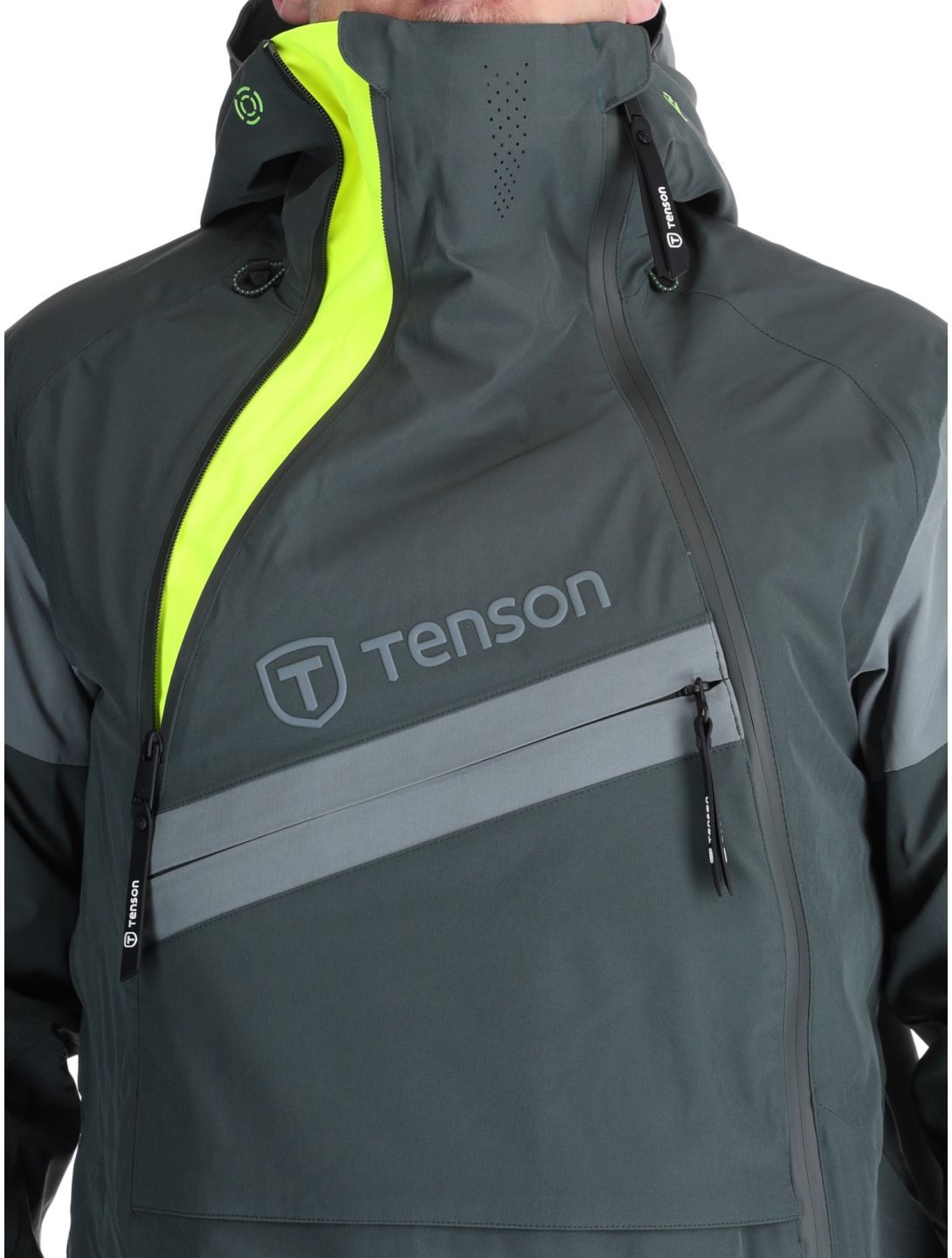 Tenson, Aerismo JackoRak giacca sci uomo Grey Green grigio 