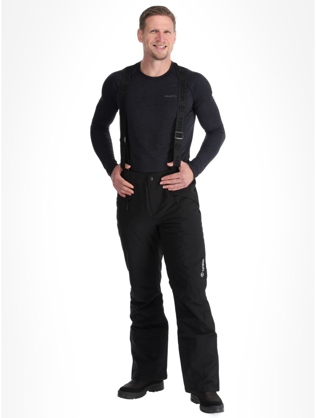 Tenson, Brendon Ski pantaloni da sci uomo Black nero 