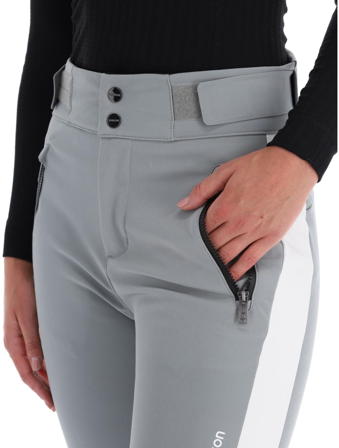 Tenson, Grace pantaloni da sci softshell donna Grey grigio 