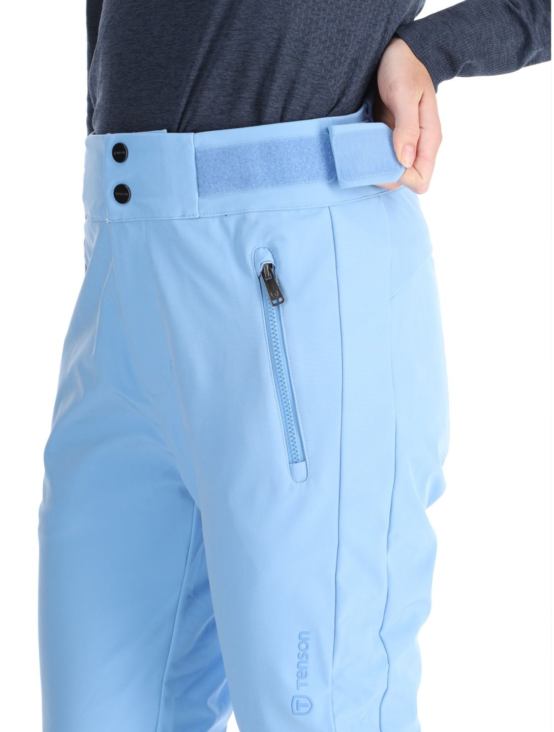 Tenson, Grace pantaloni da sci softshell donna Light Blue blu 