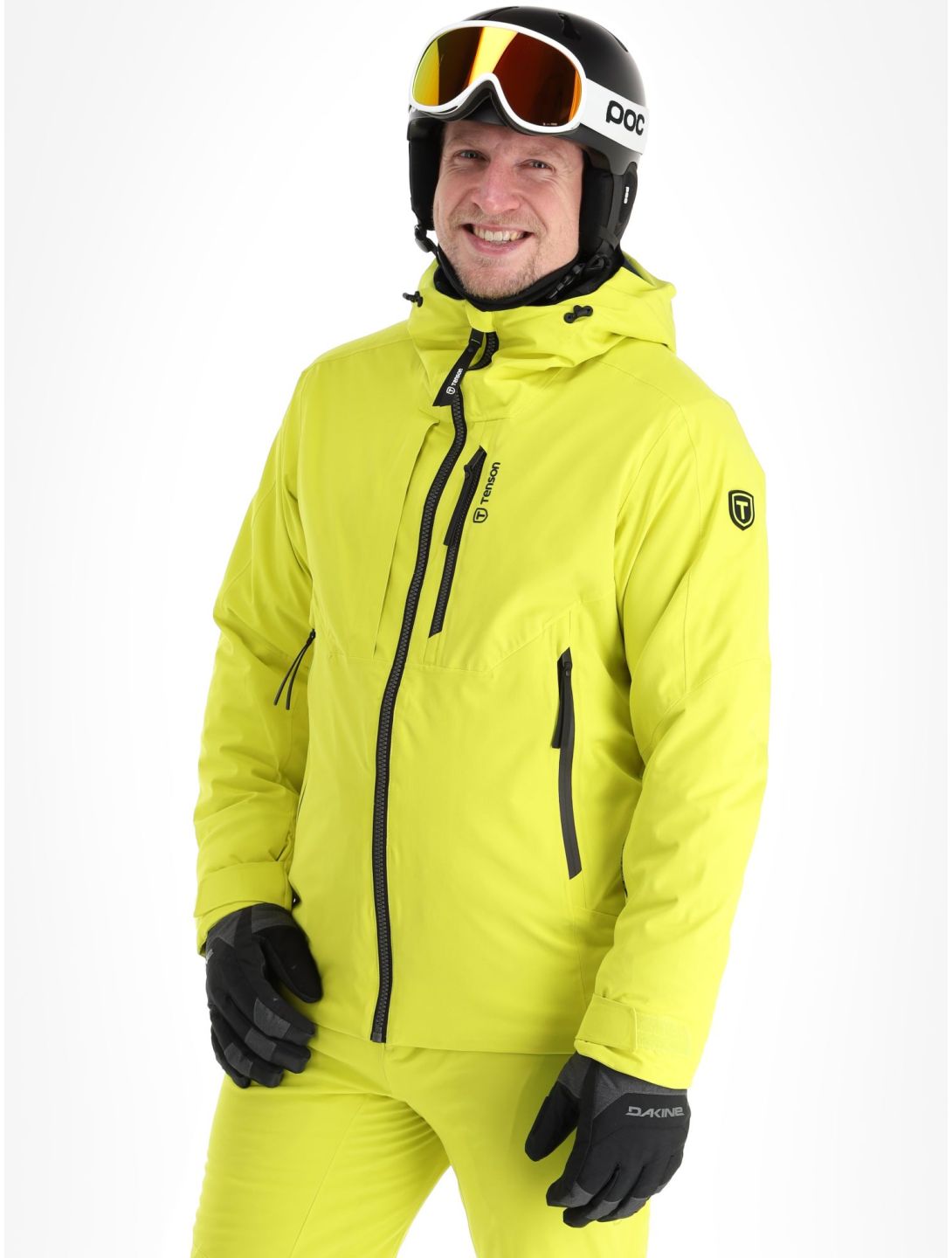 Tenson, Prime giacca sci uomo Cyber Lime giallo 