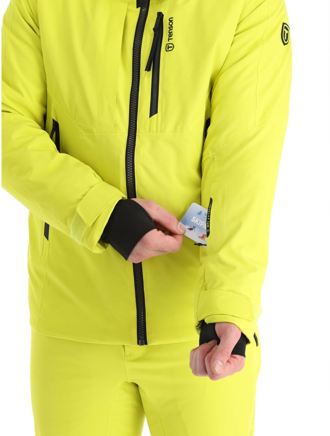 Tenson, Prime giacca sci uomo Cyber Lime giallo 