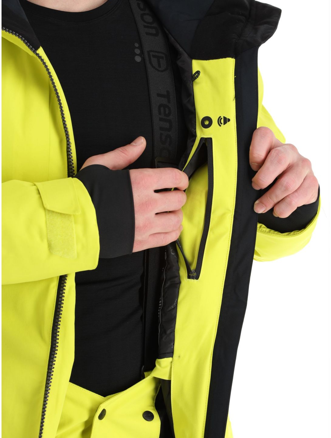 Tenson, Prime giacca sci uomo Cyber Lime giallo 