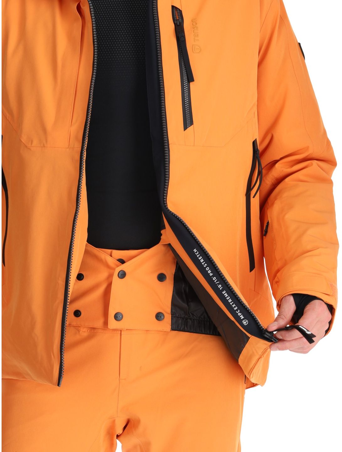 Tenson, Prime Pro giacca sci uomo Dark Orange arancio 