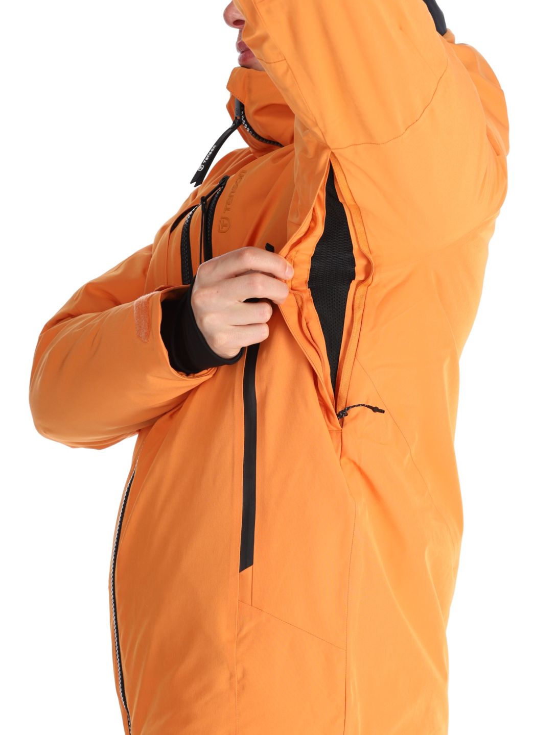 Tenson, Prime Pro giacca sci uomo Dark Orange arancio 