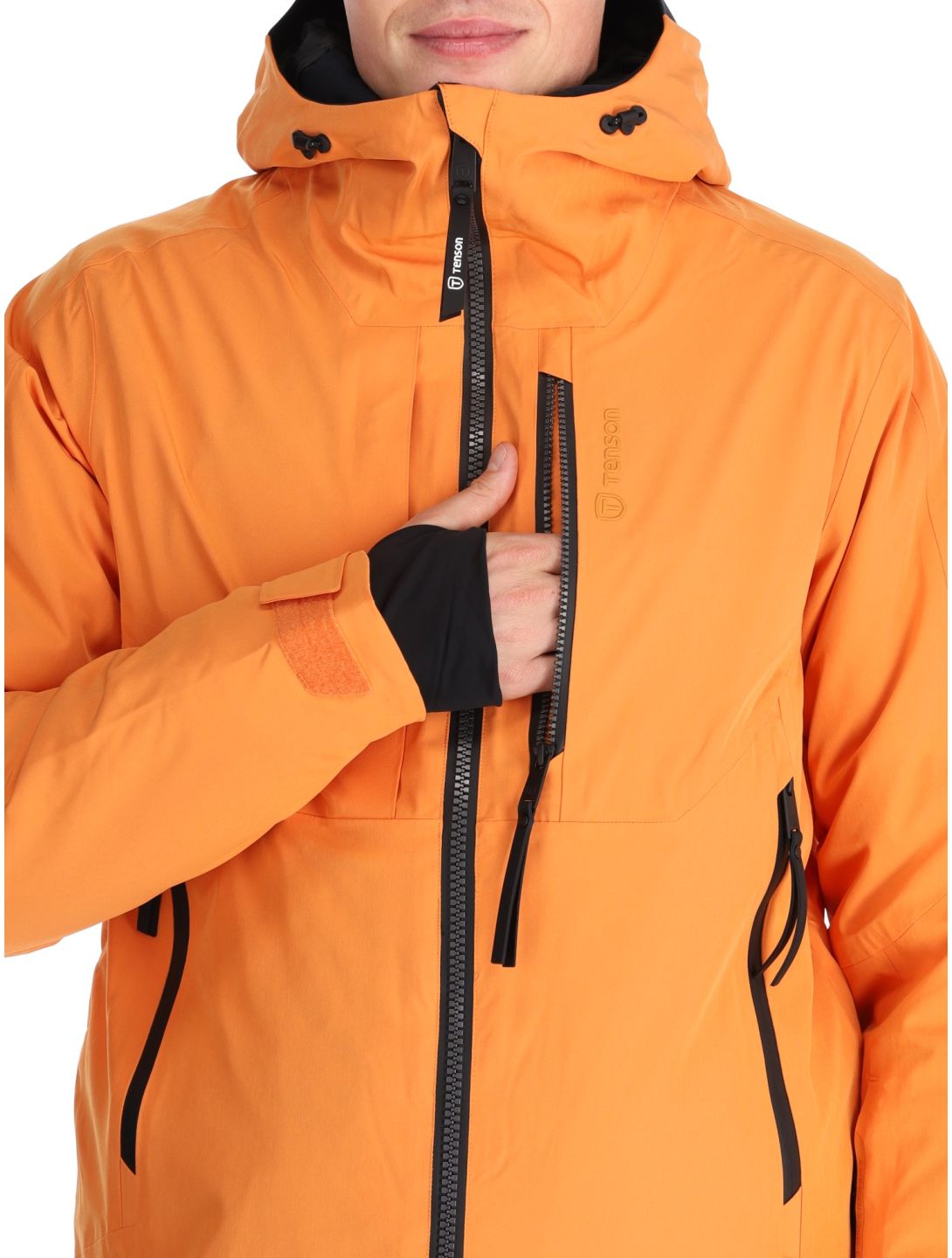 Tenson, Prime Pro giacca sci uomo Dark Orange arancio 