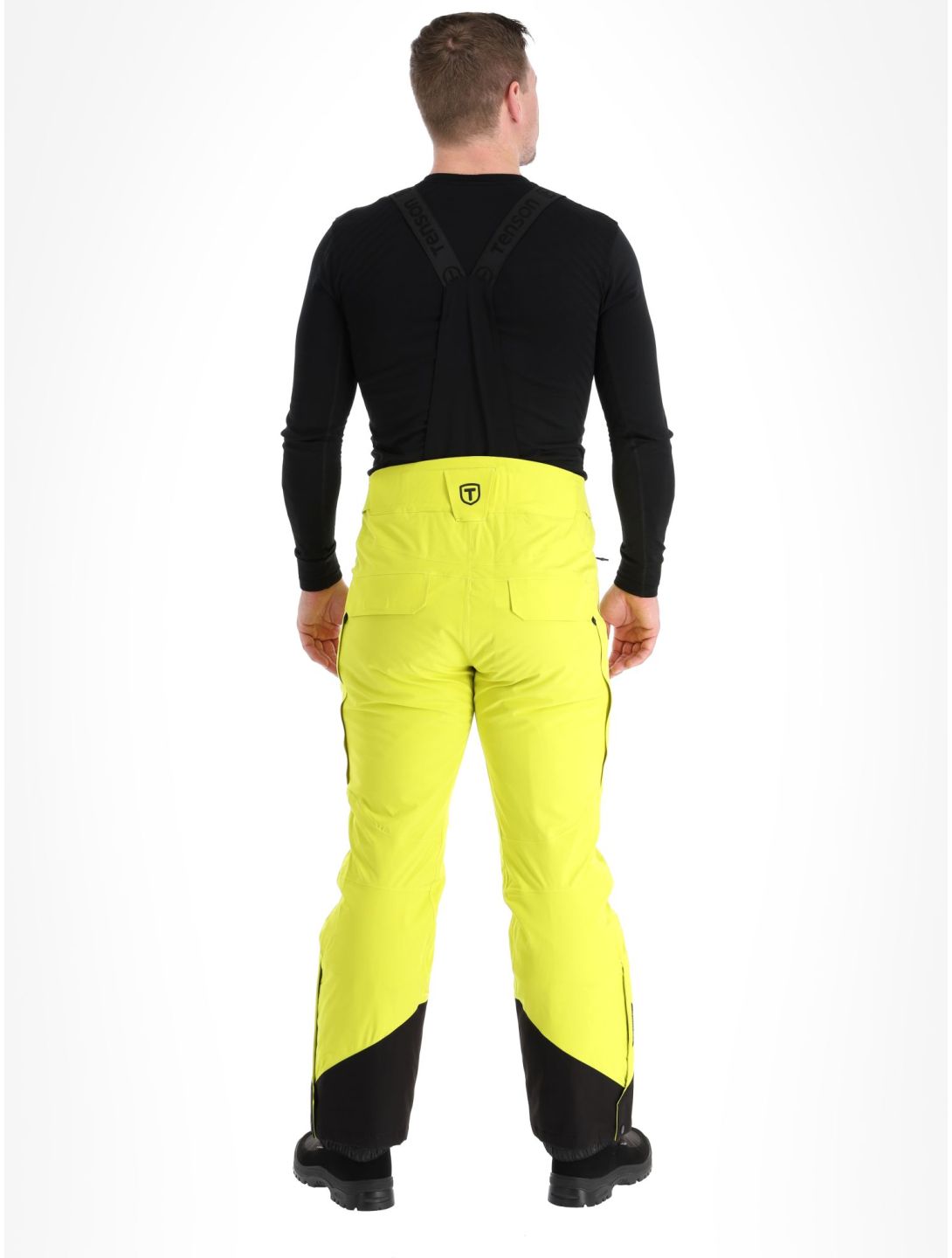 Tenson, Prime Pro pantaloni da sci uomo Cyber Lime giallo 