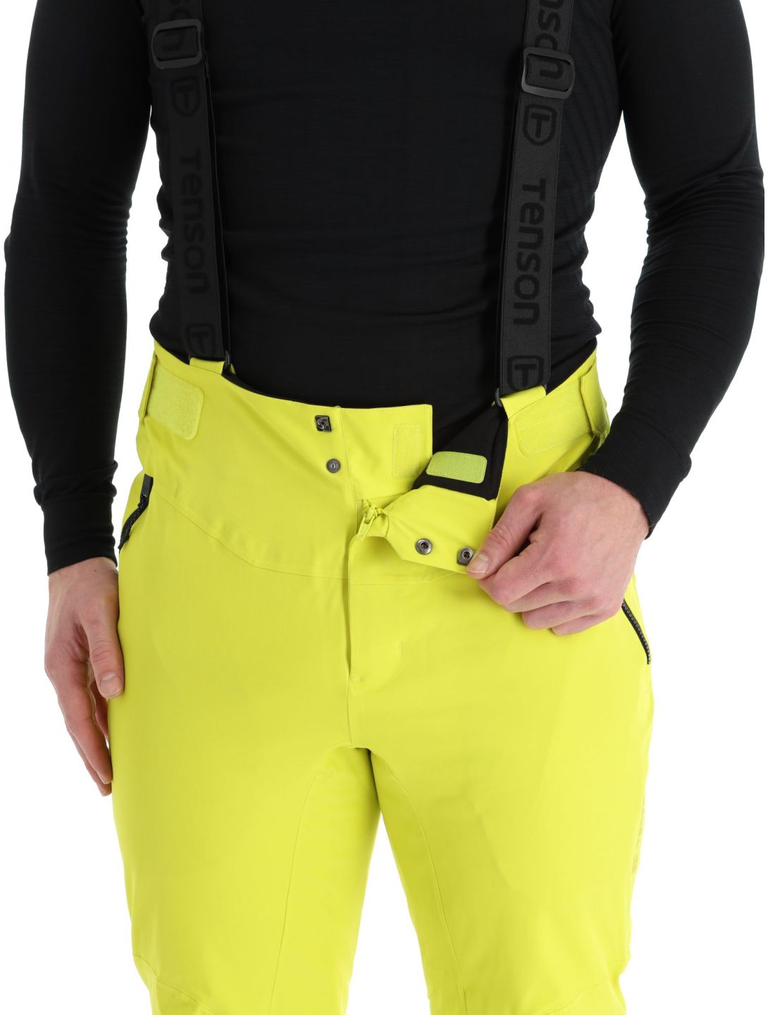 Tenson, Prime Pro pantaloni da sci uomo Cyber Lime giallo 